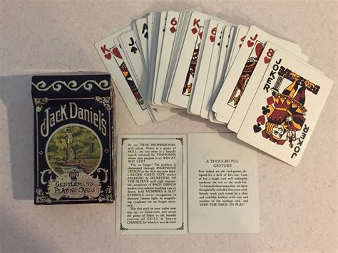 Maybe you would like to learn more about one of these? Vintage 70s Jack Daniels Gentlemen Playing Cards Lem Motlow Prop Lynchburg Tenn | eBay | Jack ...