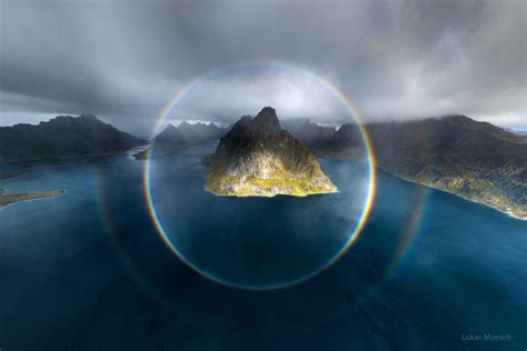 Apod 2022 December 27 A Full Circle Rainbow Over Norway