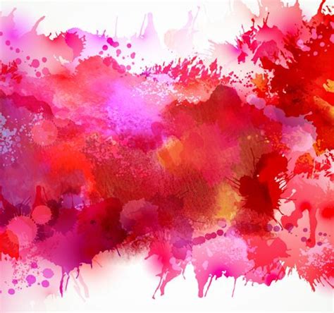 Multicolor Watercolor Splash Background Illustration Vector 05