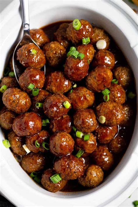 This device held a crock inside of a heating element. Slow Cooker Whiskey Meatballs | Midwest Foodie