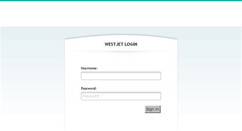 Access signin.westjet.com. WestJet Login