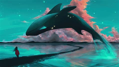 Fantasy Whale 4k Ultra Hd Wallpaper By Vv Ave