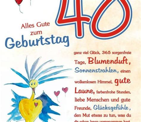 Sie schwingen auf einer spirituellen ebene und sollen vermitteln, dass man dem geburtstagskind nicht nur irdisches glück wünscht, sondern auch, dass es mit allen. Plakat 40. Geburtstag / Poster Zum 20 30 40 Geburtstag ...
