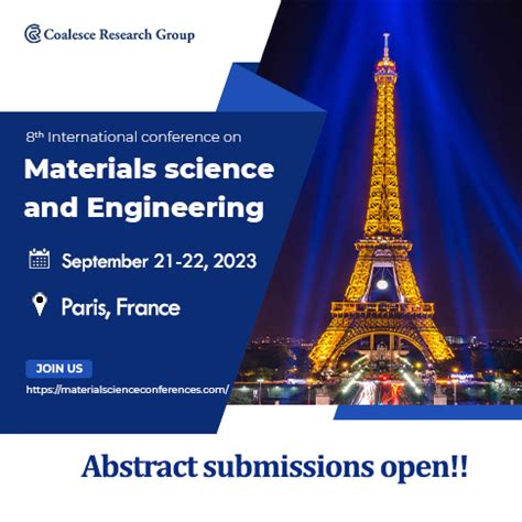 8th International Conference On Materials Science Engineering