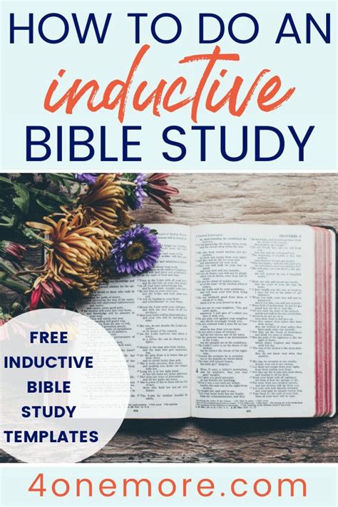 These Free Inductive Bible Study Templates Will Help You Teach The
