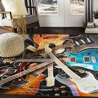 See more ideas about music room, audio room, room. ALAZA Magic Electric Guitar Music Area Rug Rugs for Living ...