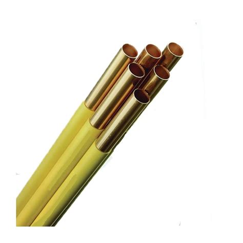 Yorkshirelawtoncubralco Yellow Coated Copper Pipe Straight Lengths