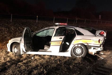 Illinois State Trooper Injured After Squad Car Is Hit While Conducting