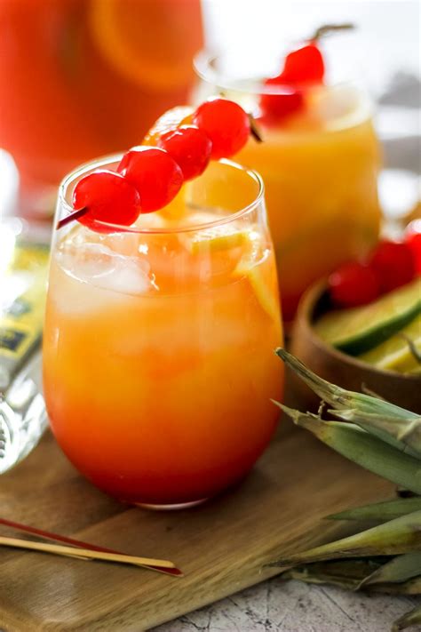 Tropical Rum Punch Non Alcoholic Punch Recipe The Seasoned Skillet