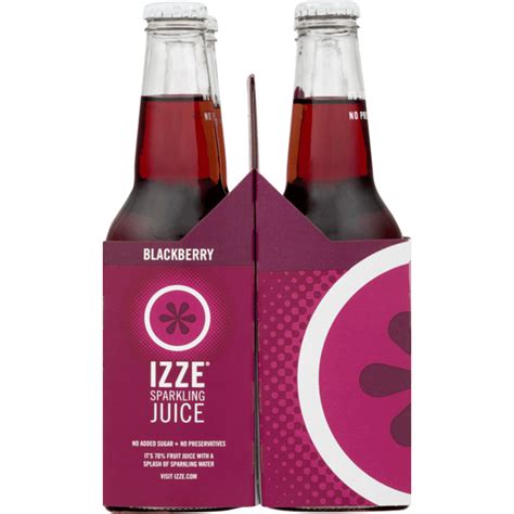 Izze Sparkling Juice Blackberry 12 Fl Oz From Rainbow Grocery Instacart