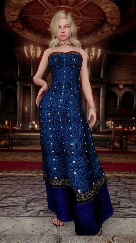 Triss Dress Sse Cbbe Bodyslide With Physics At Skyrim Special