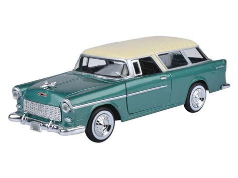 1955 Chevrolet Nomad Green Timeless Legends Diecast 124 Scale