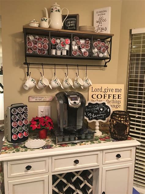After the madness of working from home while taking care of lunches. Meet My Brand New Coffee/Wine Station! I'm so happy with ...