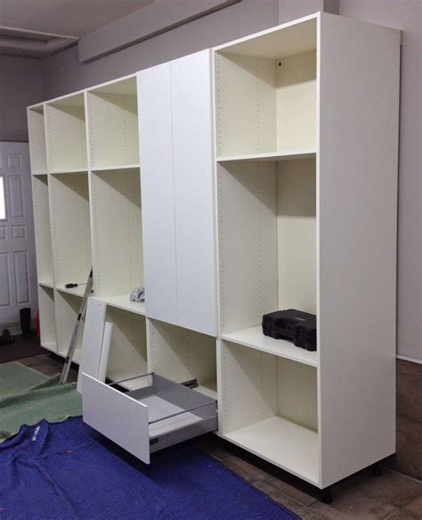 Create your personal kitchen cabinet combination. Garage Organization Using Ikea Kitchen Cabinets - Akurum ...