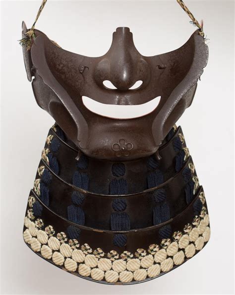 Japanese helmets or kabuto consist of a helmet bowl or hachi to which is attached a neckguard or this situation changed in the late 18th century when, in a mood of nostalgia, the samurai yearned for. Set of Japanese Samurai Helmet (kabuto) and Mask, Signed ...