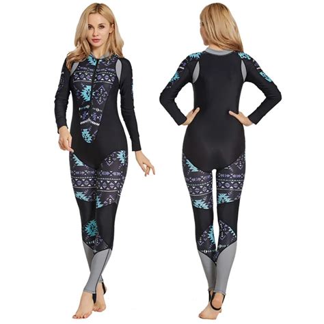 Women S Full Body Sport Rash Guard Dive Skin Suit Swimming Snorkeling Diving Surfing Uv Sun