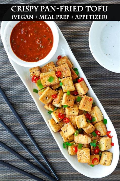Crispy Pan Fried Tofu Vegan Gluten Free And Meal Prep That Spicy Chick