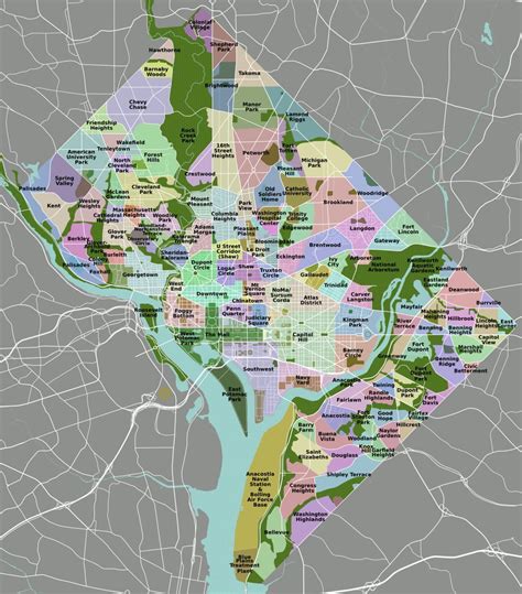 Map Of Washington Dc And Surrounding Areas Map Of Dc And Surrounding