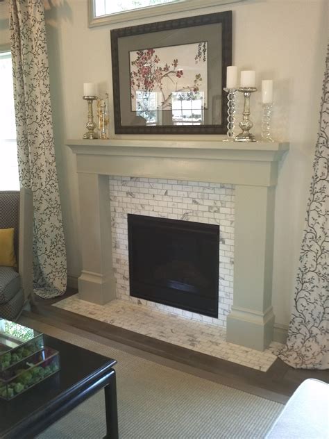 Fireplaces White Mantel And Glass Tile Of Homes Trends Fabulous