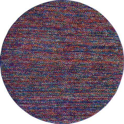 When it comes to softening the step of hardwood floors and adding warmth to an ensemble, no accent does it better than a rug! Multicolor 7' 10 x 7' 10 Calypso Round Rug | Rugs.com