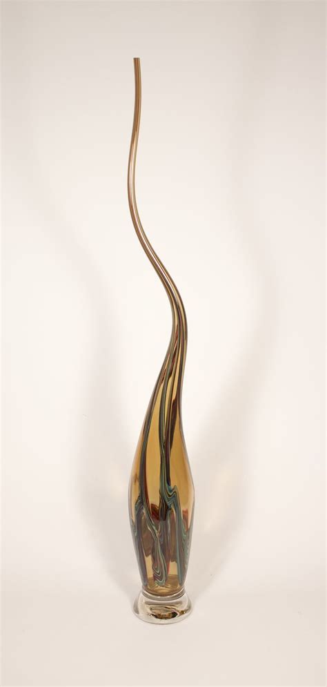 Victor Chiarizia Swan Neck Alto Tan Blown Glass 38 X 4 X 4 In In 2023 Glass Blowing Arts