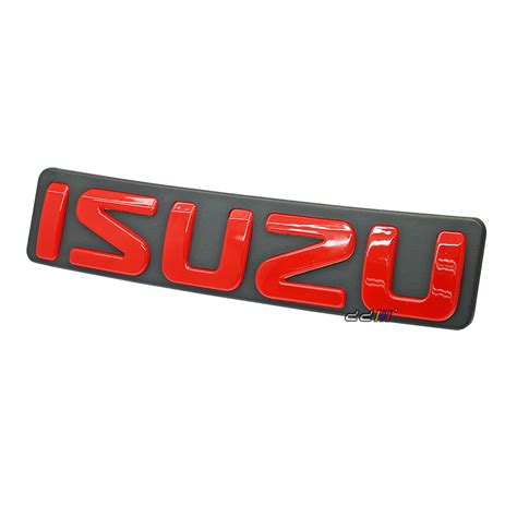 Front Grill Grille Red Logo Emblem Badge For Isuzu D Max