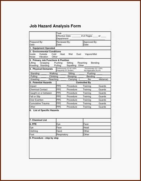 Osha Hazard Assessment Form Fill Out And Sign Printab Vrogue Co