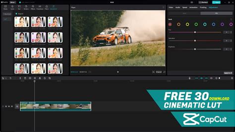 Free Cinematic Lut For Capcut Pc Youtube