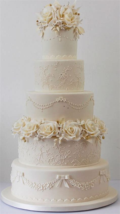 20 Simple Elegant Vintage Wedding Cakes Roses And Rings