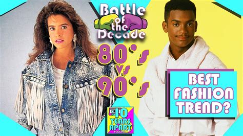 80s Vs 90s Best Fashion Trend Battle Of The Decade Youtube