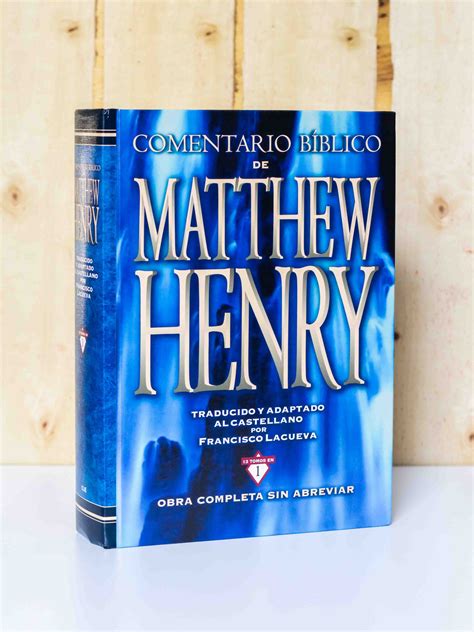 Comentario BÍblico De Matthew Henry Obra Completa Tienda Fecp