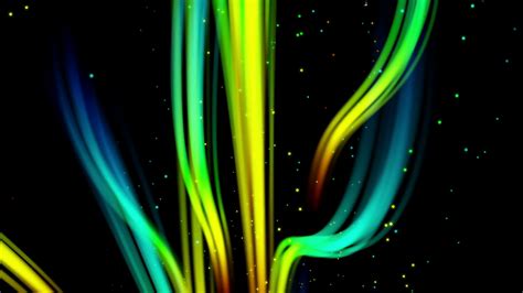 Rising Swirls Of Colorful Lights Seamless Motion Background V1 Seven Colors Rainbow Spectrum