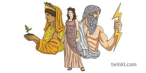 Persephone Zeus And Demeter People Greek Gods Mythology Classic Topic Ks2