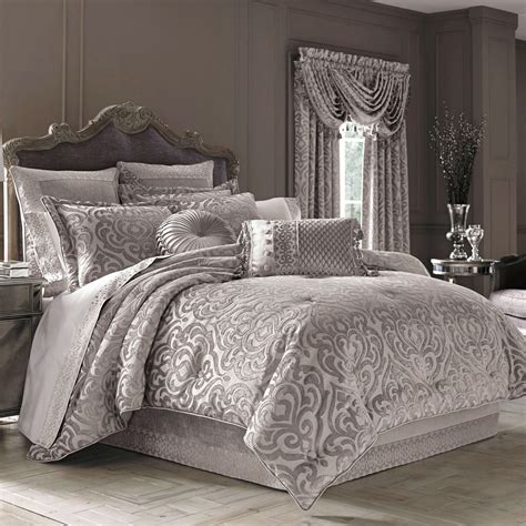 Stay warm and cozy throughout all the seasonsstay warm and cozy throughout all the seasons with brookside comforters. Sicily Silver Gray Medallion Comforter Bedding by J Queen ...