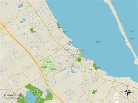 Political Map Of Plymouth Ma Prints
