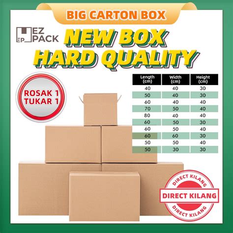 Ezpack Big Carton Box Packaging Box Packing Box Paper Boxes Kotak