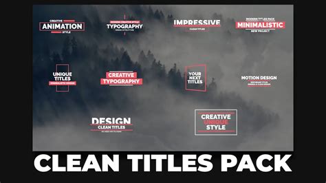 Clean Titles Premiere Pro Templates Motion Array
