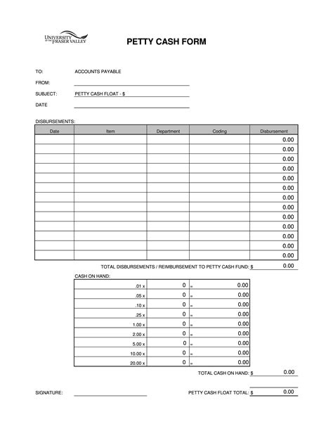 40 Petty Cash Log Templates Forms Excel PDF Word ᐅ TemplateLab
