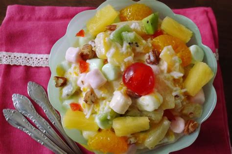 Ambrosia, or ambrosia salad, is a variation on a traditional fruit salad that's become a classic southern recipe that's usually served at thanksgiving or christmas. Ambrosia Salad #DoleSummit - Nibbles and Feasts | Recipe ...