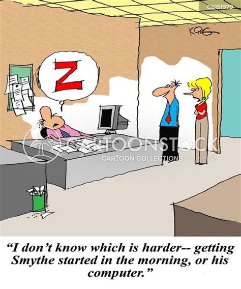 Sleeping At Work Cartoons And Comics Funny Pictures From Cartoonstock