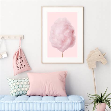 Cotton Candy Print Cotton Candy Printable Art Nursery Wall Etsy