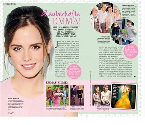 Emma Watson Updates Emma Watson Covers Joy Germany December
