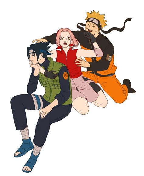 The Powerful Team 7 Naruto Sasuke And Sakura