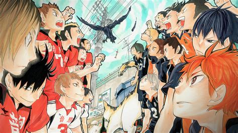 Anime Haikyū Haikyuu Nekoma High Karasuno High Wallpaper Anime