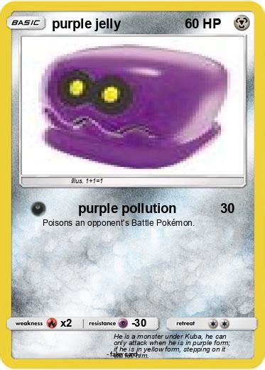 Pokémon purple jelly purple pollution My Pokemon Card