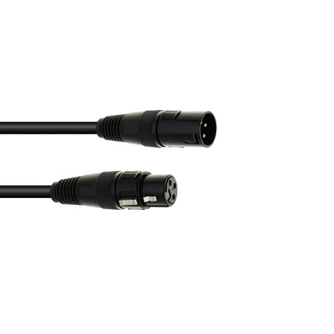 Lightmaxx Dmx 3 Pin 15m Xlr Cable 110 Ohm Black Dv247