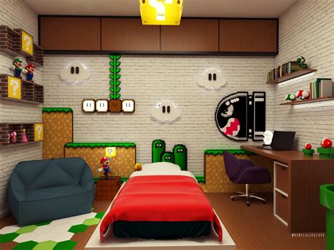 Quarto Inspirado No Jogo Super Mario Mario Bros Room Super Mario Room