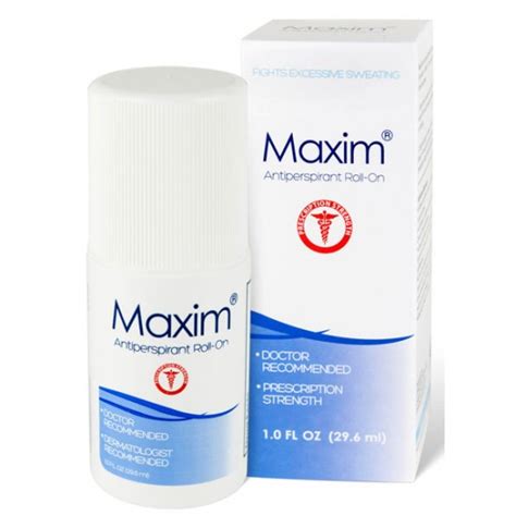 Maxim Antiperspirant Deodorant For Hyperhidrosis And Excessive Sweating