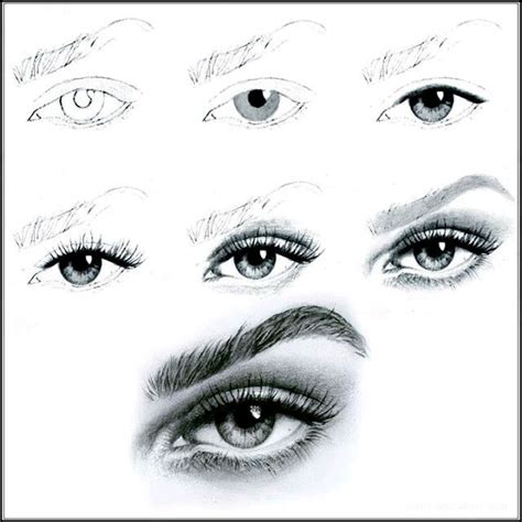 Basic Sketch Of Fashion And Face Rosto E Base Croqui Eye Drawing Realistic Eye Drawing Eye Art
