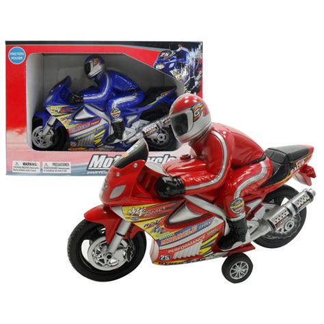 Friction Powered 15 Racing Motorcycle Bike W Light And Sound Battery